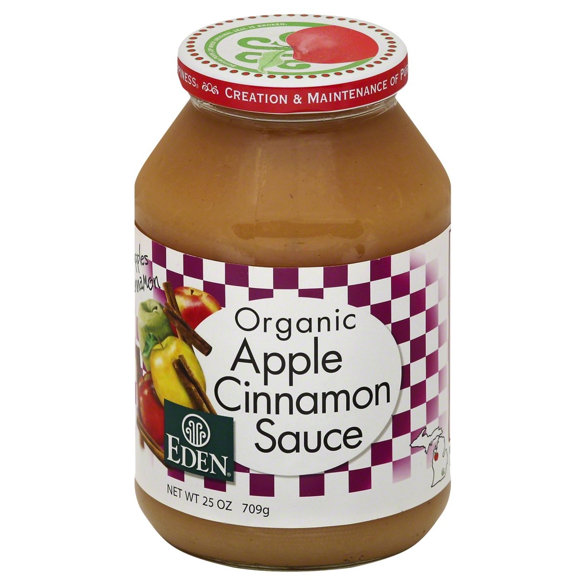 slide 1 of 2, Eden Foods Apple Cinnamon Sauce 25 oz, 25 oz