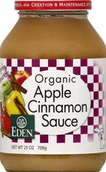 Eden Foods Foods Apple Cinnamon Sauce 25 oz