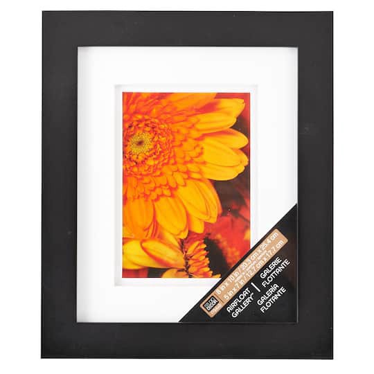 slide 1 of 3, Gallery Black Frame With Double Mat By Studio Decor, 5 in x 7 in mat