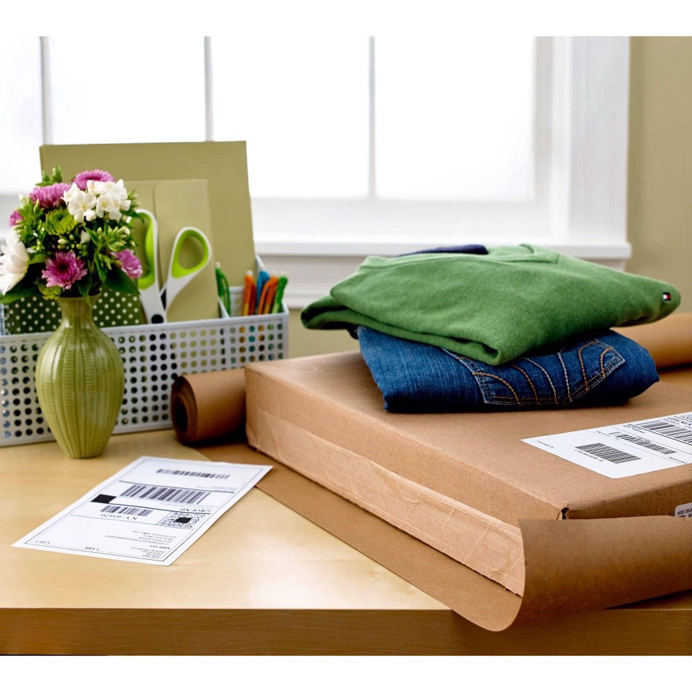 slide 2 of 5, Scotch 75 sq ft 30"x360" Postal Wrapping/Packaging Paper, 75 sq ft