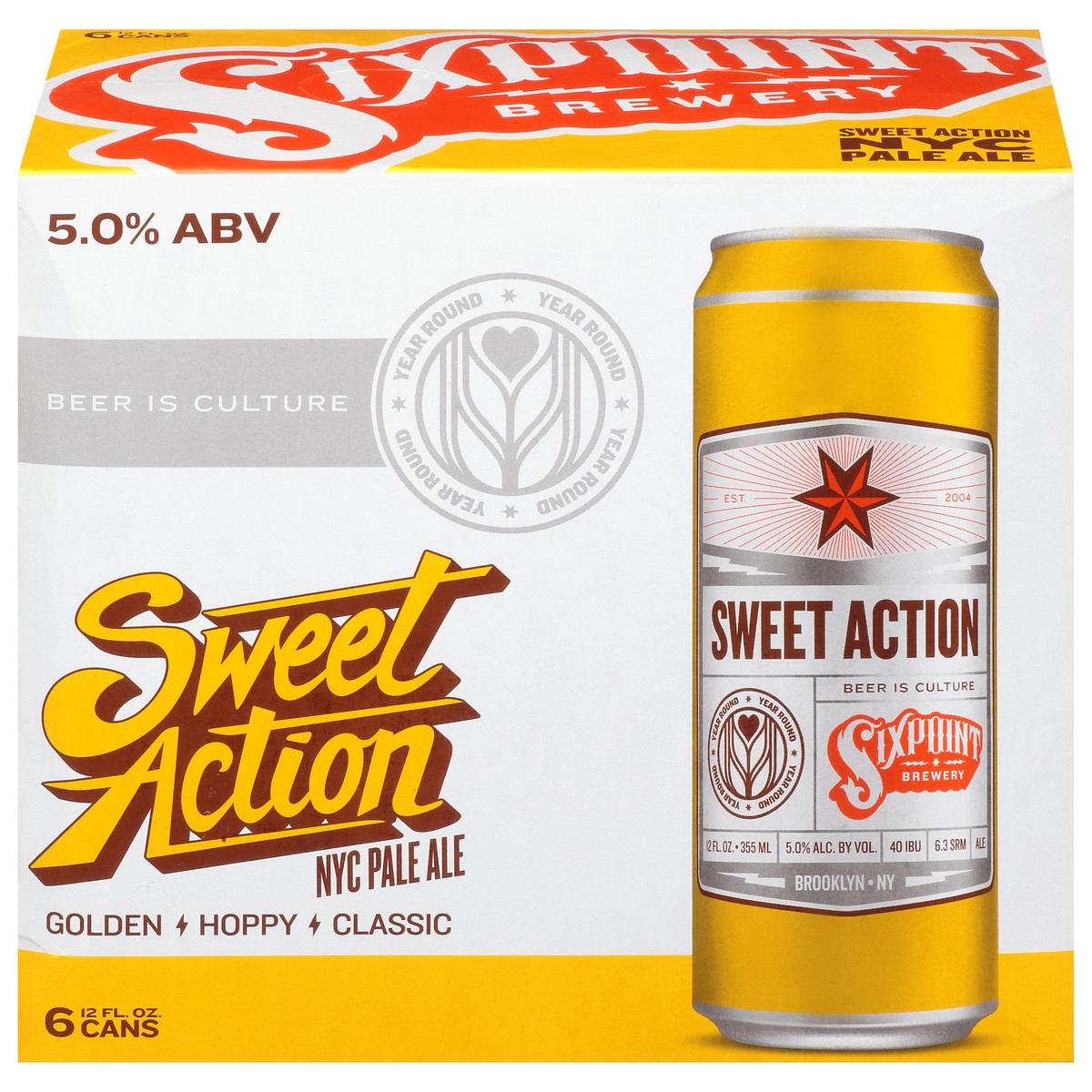 slide 1 of 11, Sixpoint Brewery Sweet Action, 6 ct; 12 fl oz