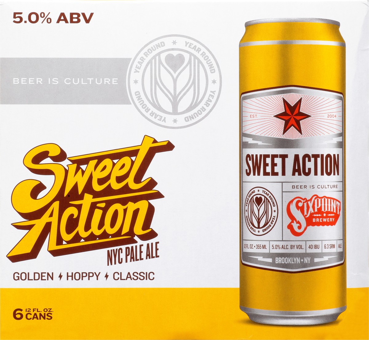 slide 8 of 11, Sixpoint Brewery Sweet Action, 6 ct; 12 fl oz