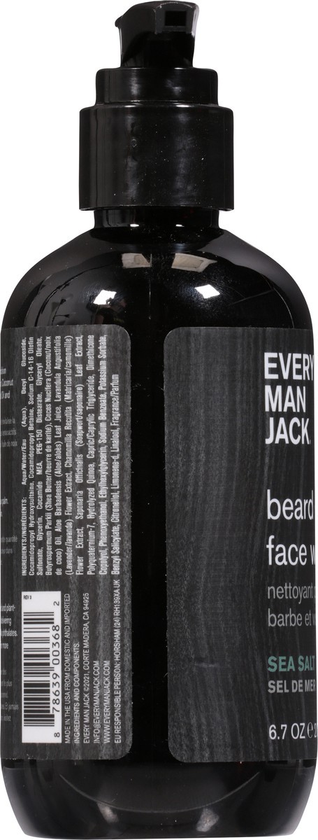 slide 6 of 13, Every Man Jack Sea Salt Beard + Face Wash, 6.7 oz