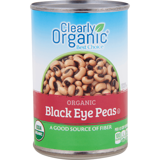 slide 1 of 1, Clearly Organic Blackeye Peas In A Can, 15 oz