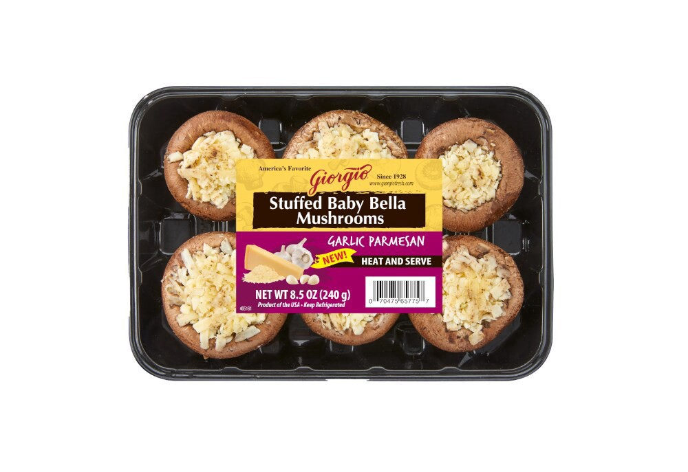 slide 1 of 1, Giorgio Stuffed Baby Bella Garlic Parmesan Mushrooms 8.5 oz, 8.5 oz