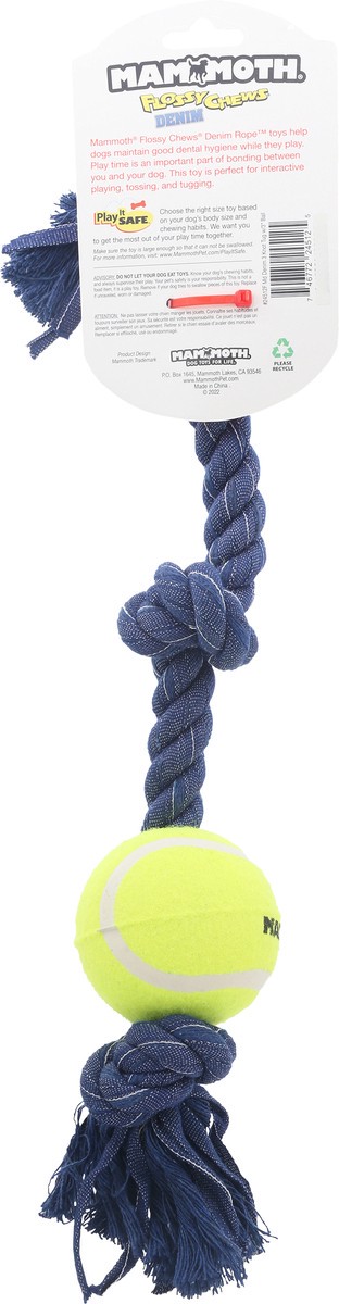 slide 4 of 11, Mammoth Floss Chews Xl Colors 5 Knot Tie, 1 ct