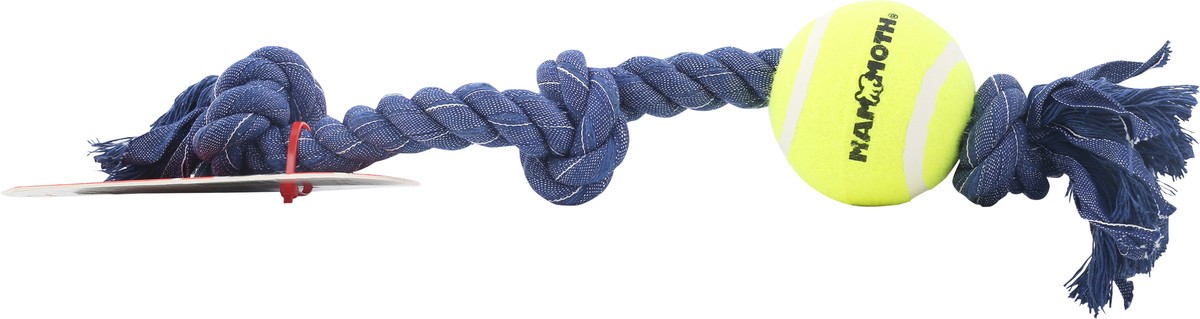 slide 9 of 11, Mammoth Floss Chews Xl Colors 5 Knot Tie, 1 ct