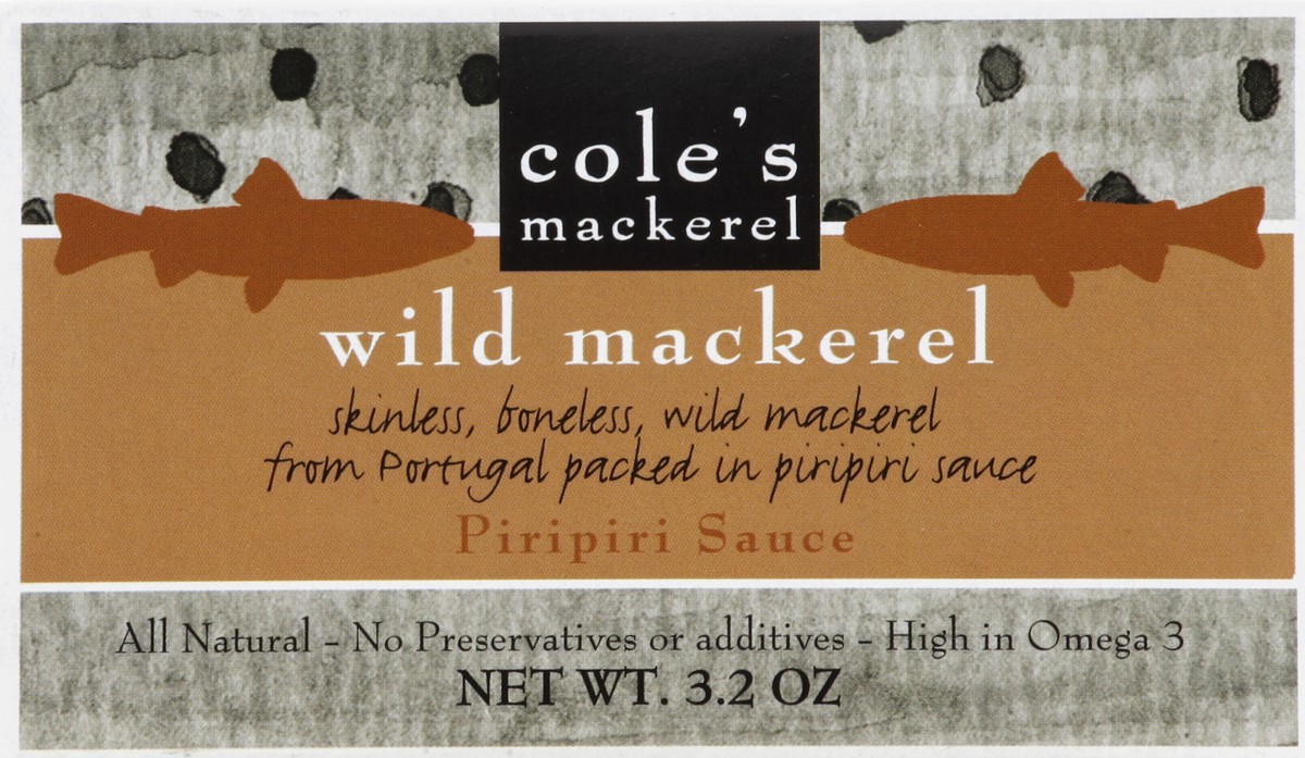 slide 4 of 4, Cole's Mackerel Mackerel 3.2 oz, 3.2 oz