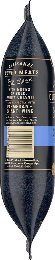 slide 4 of 4, Private Selection Artisanal Dry Aged Cured Chianti Salami, 6 oz