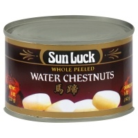 slide 1 of 1, Sun Luck Water Chestnuts, Whole Peeled, 
