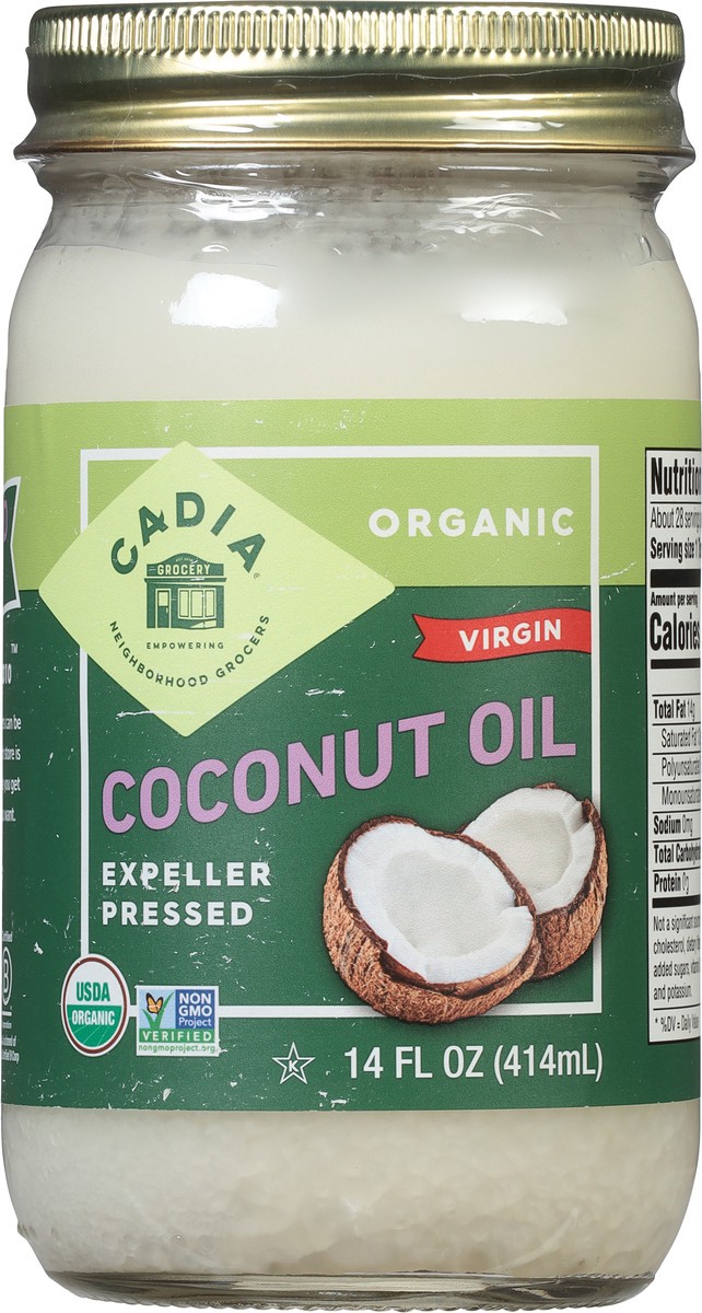 slide 6 of 9, Cadia Expeller Pressed Virgin Organic Coconut Oil 14 fl oz, 14 fl oz
