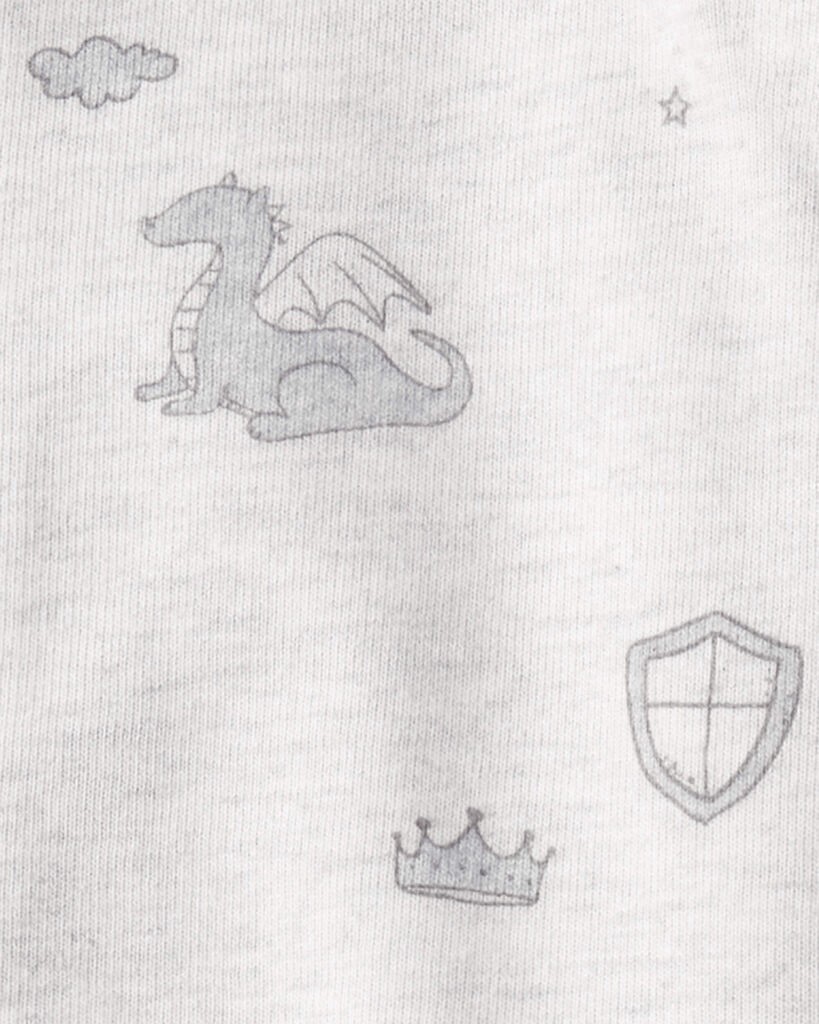 slide 3 of 3, Carter's Carters Baby 3-Piece Fairytale Print Little Jacket Set - Ivory/Grey Ivory/Grey 24M, 3 pc