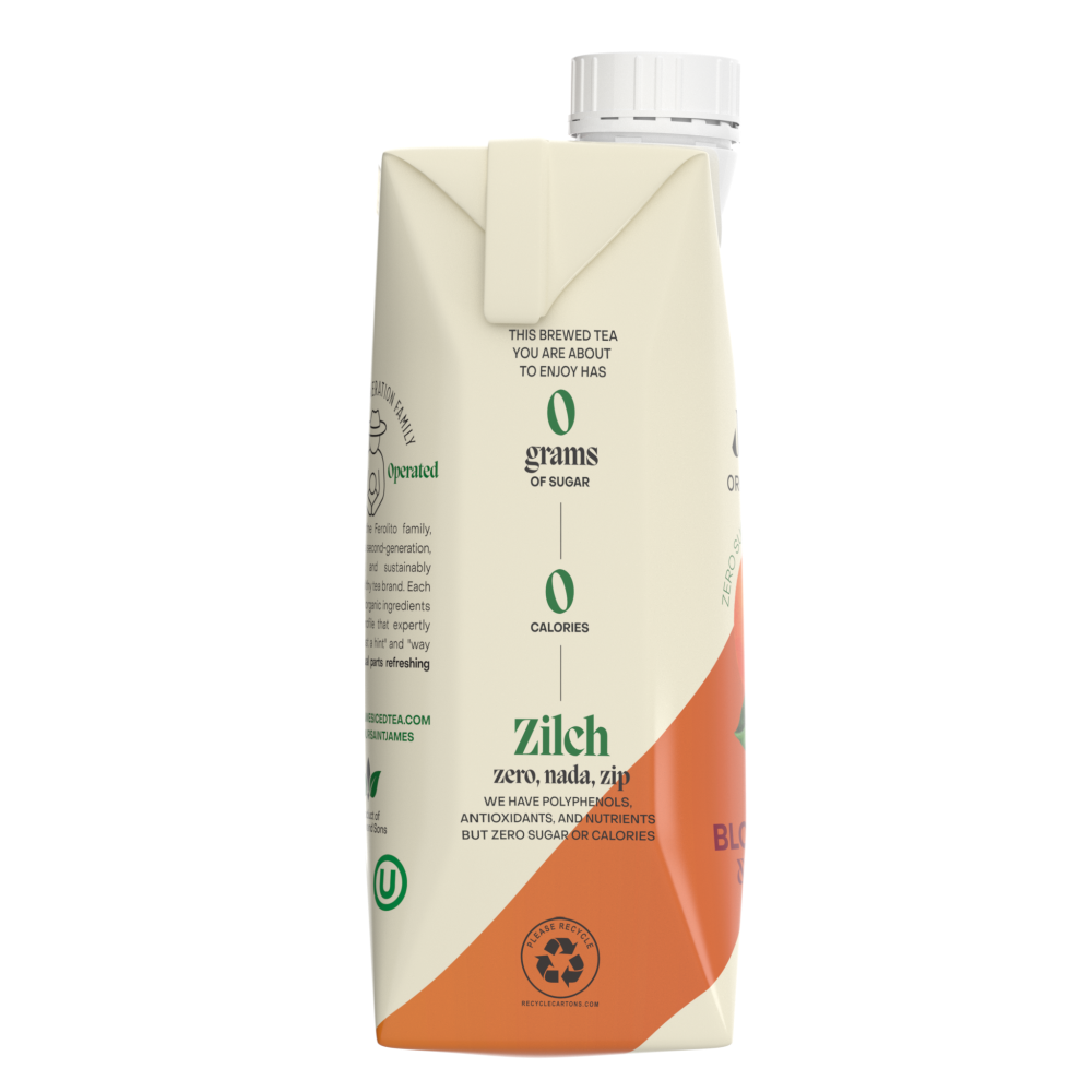 slide 2 of 4, Saint James Organic Blood Orange & Hibiscus Black Tea, 16.9 fl oz