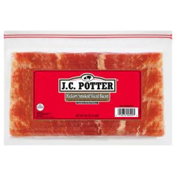 J.C. Potter Hickory Smoked Sliced Slab Bacon