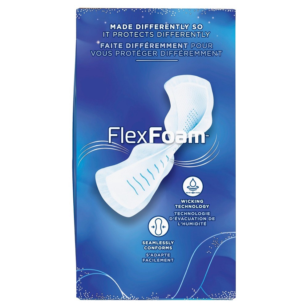 slide 2 of 6, Always Infinity Overnight Pads with Wings, 28 ct