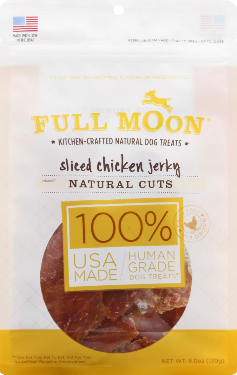 slide 12 of 12, Full Moon Sliced Chicken Jerky Kitchen-Craft Natural Dog Treats 6 oz, 6 oz