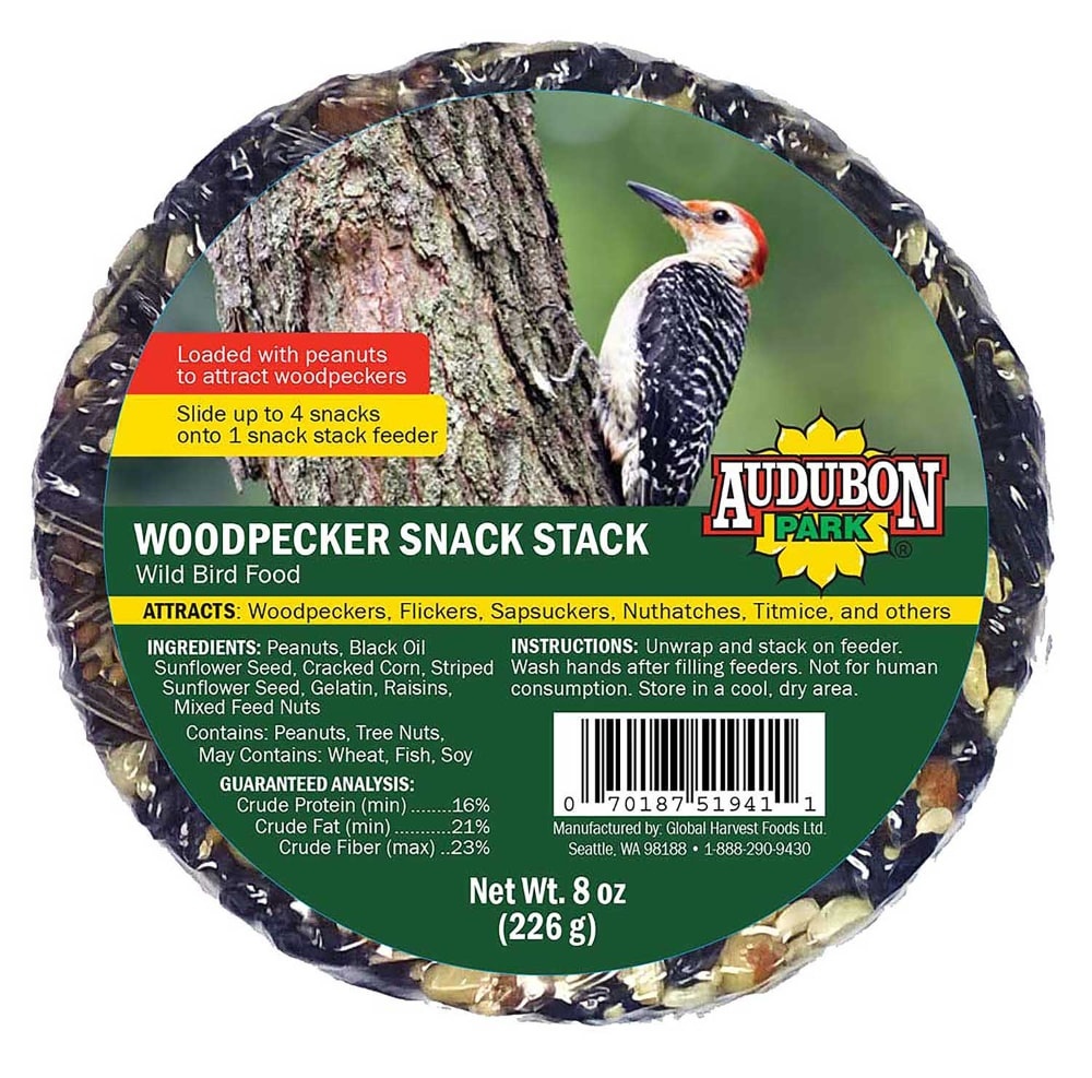 slide 1 of 1, Audubon Park Woodpecker Snack Stack, 8 oz