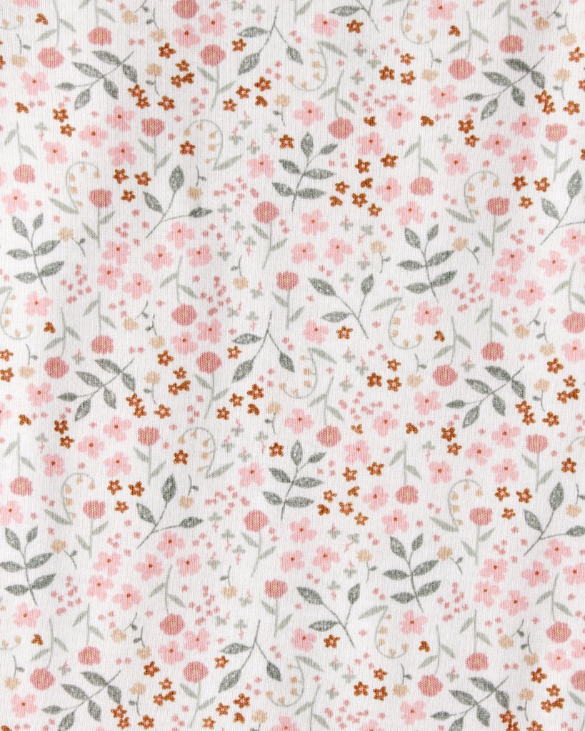 slide 6 of 6, Carter's Carters Baby Girl 5-Pack Train Floral Multipack Bodysuits - Green/Pink Green/Pink NB, 1 ct