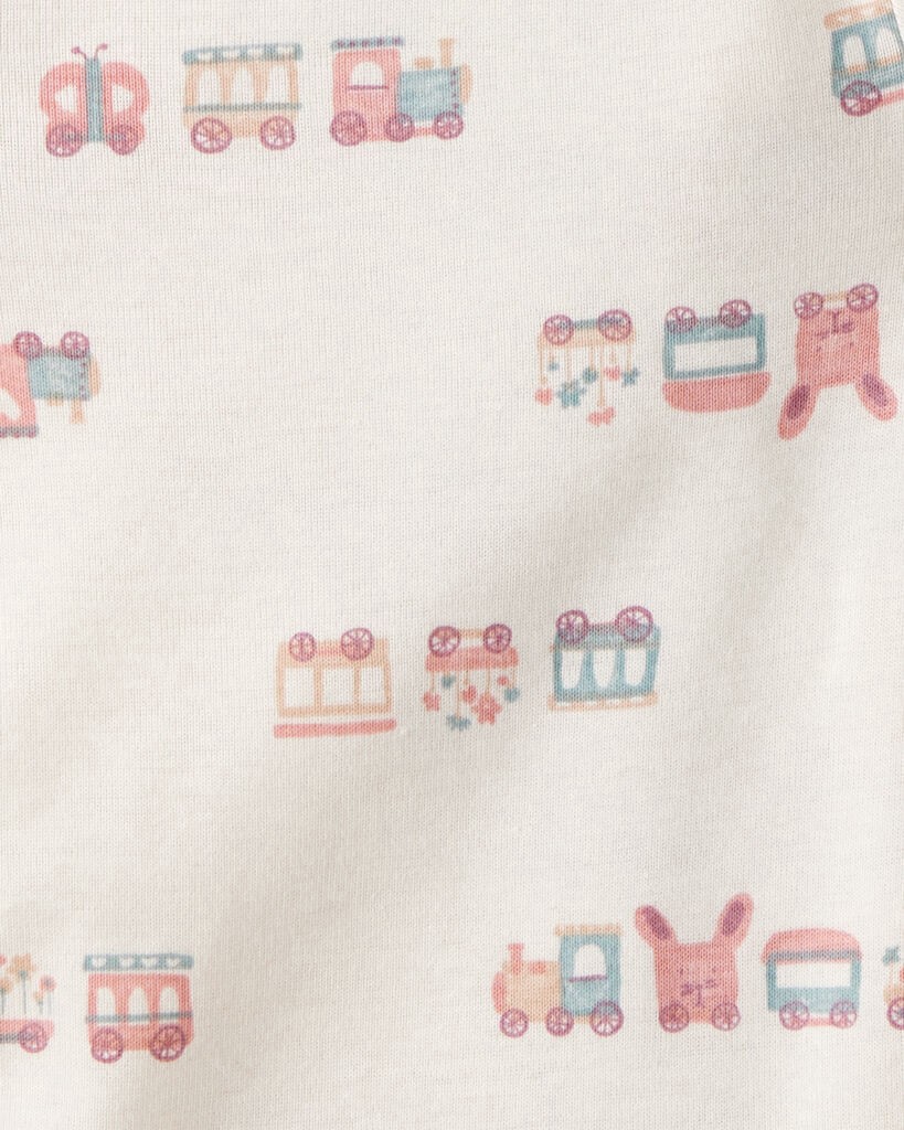 slide 5 of 6, Carter's Carters Baby Girl 5-Pack Train Floral Multipack Bodysuits - Green/Pink Green/Pink NB, 1 ct