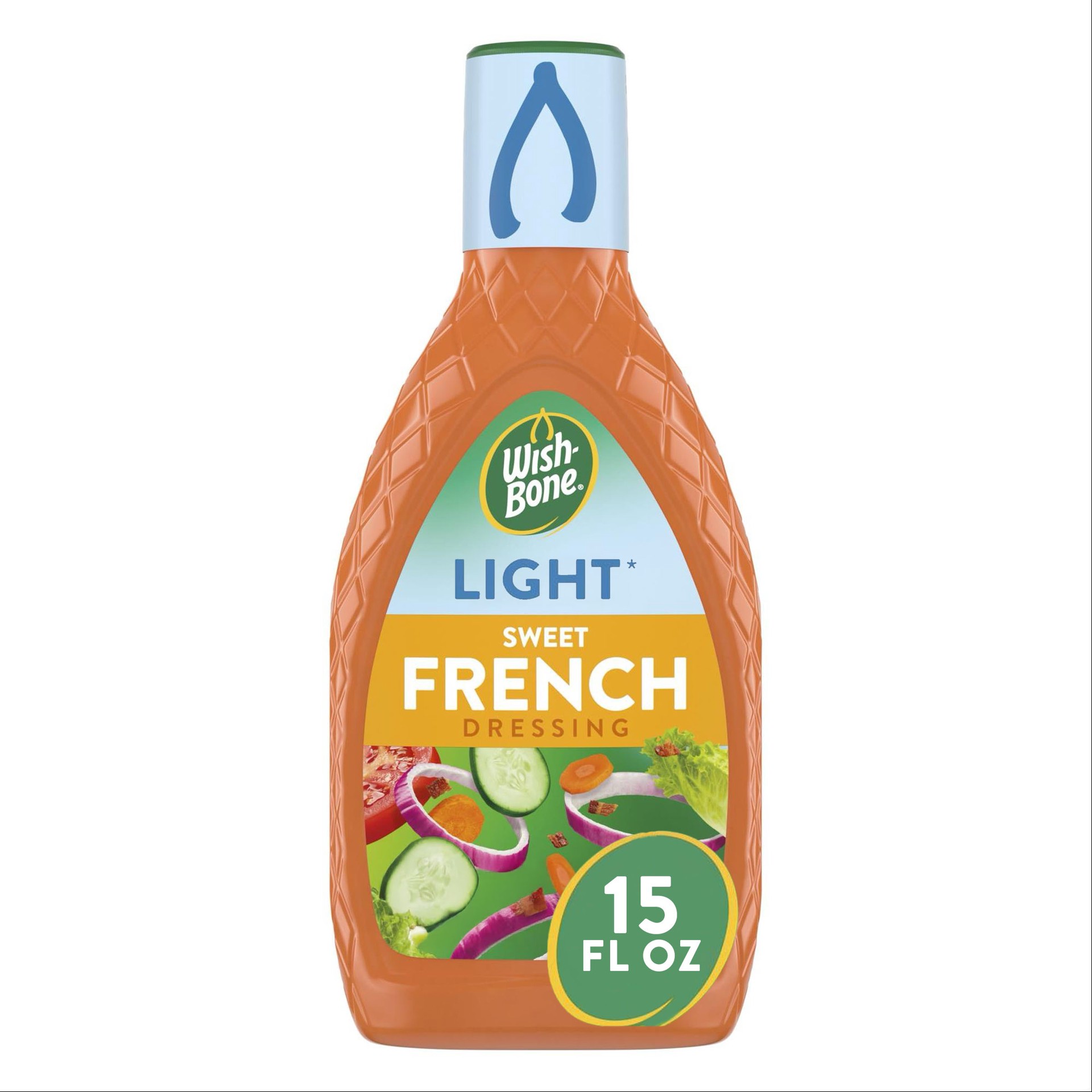 slide 1 of 1, Wish-Bone Light Sweet French Salad Dressing, 15 fl. oz., 15 fl oz
