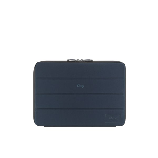 slide 1 of 4, Solo Bond Laptop Sleeve For 13.3 in Laptops/Tablets, Blue, 9 1/2 in x 13 3/4 in x 1 in