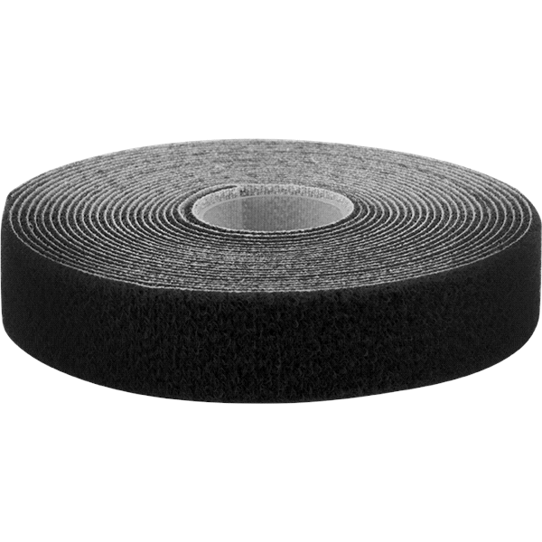 slide 1 of 3, GE Power Gear Cable Ties, Hook and Loop Spool 15 Foot, Black, 1 ct