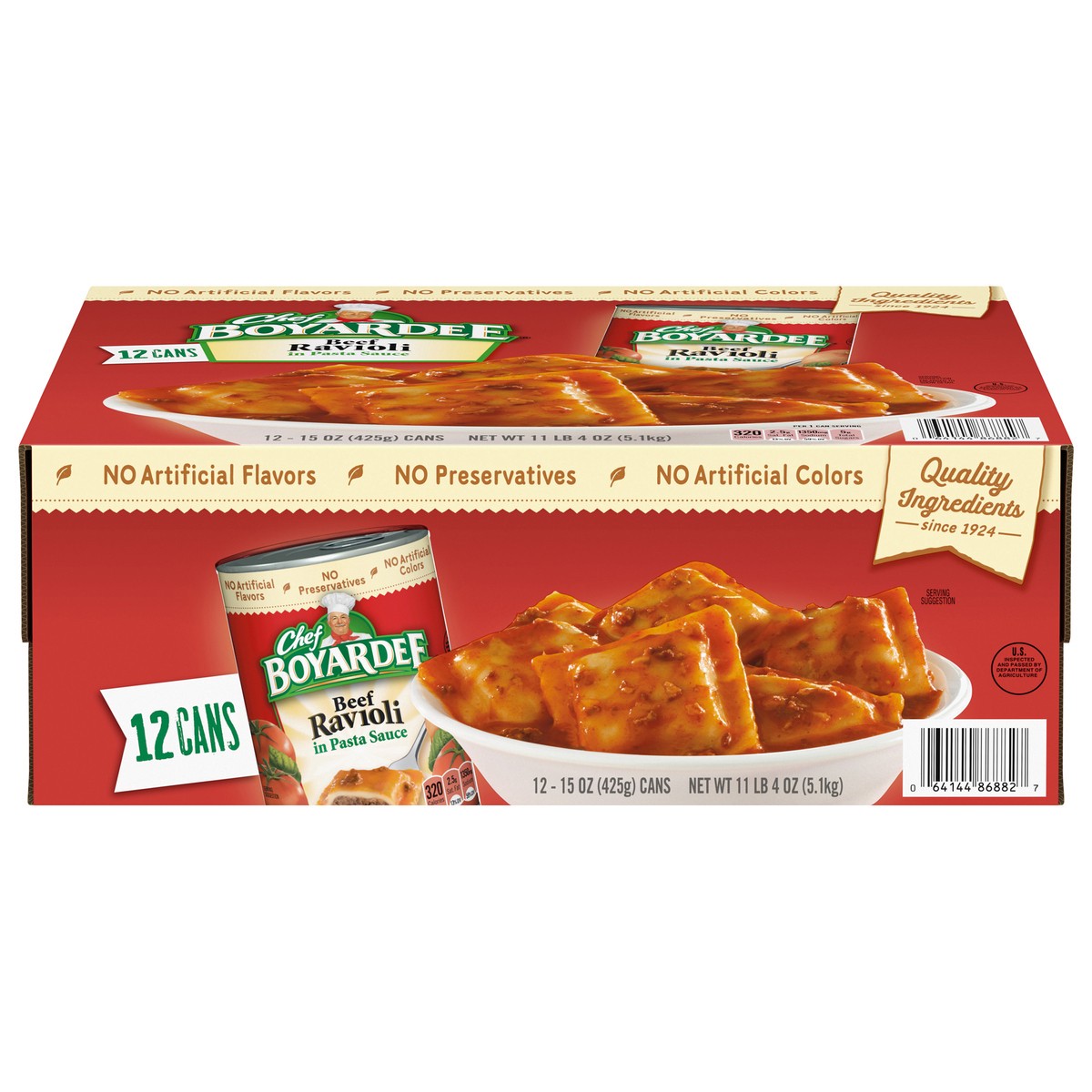 slide 2 of 13, Chef Boyardee Beef Ravioli in Pasta Sauce 12 - 15 oz Cans, 12 ct