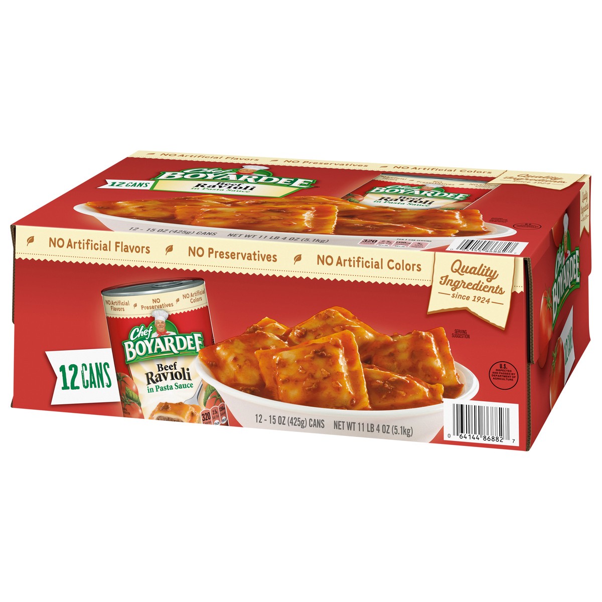 slide 7 of 13, Chef Boyardee Beef Ravioli in Pasta Sauce 12 - 15 oz Cans, 12 ct