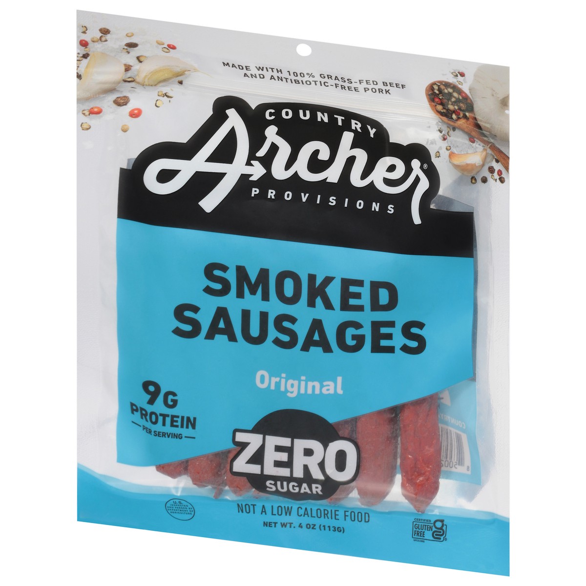 slide 7 of 14, Country Archer Original Smoked Sausages, 4 oz