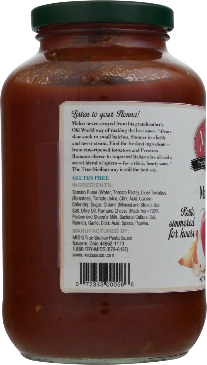 slide 2 of 11, Mid's True Sicilian Marinara Pasta Sauce 28 oz, 28 oz