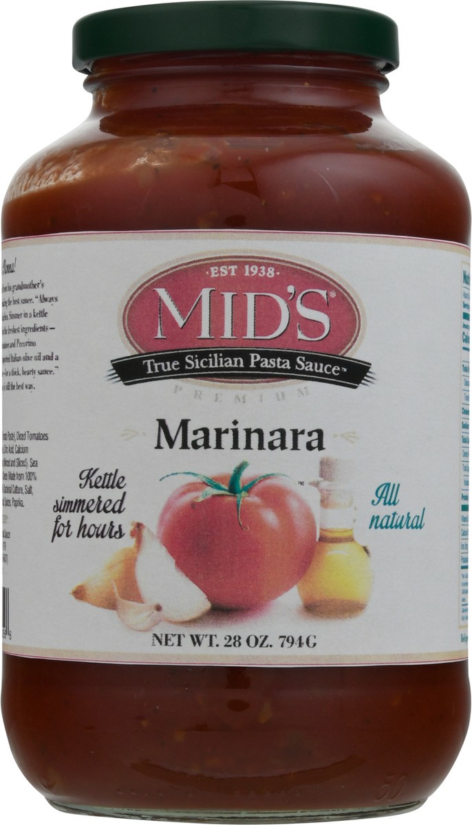 slide 10 of 11, Mid's True Sicilian Marinara Pasta Sauce 28 oz, 28 oz