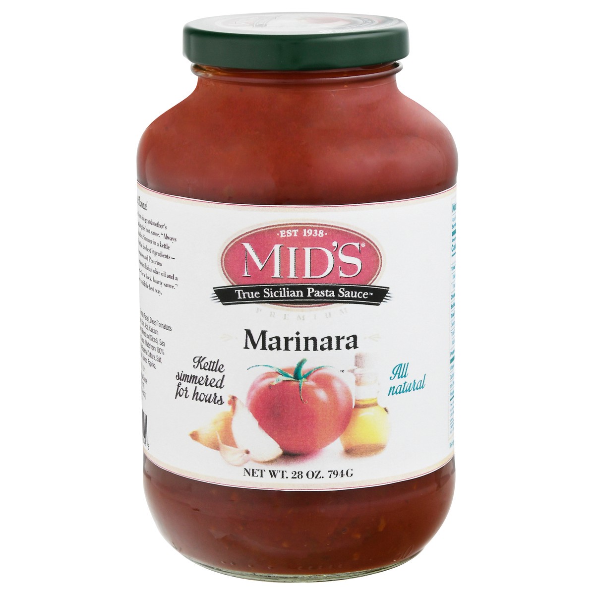 slide 8 of 11, Mid's True Sicilian Marinara Pasta Sauce 28 oz, 28 oz