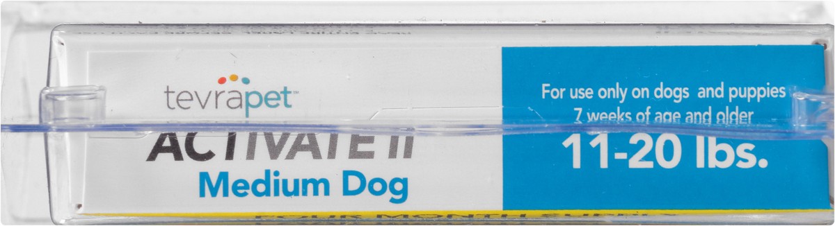 slide 9 of 10, Tevra Pet Tevra Activate Flea Medium Dog 11-20lb, 4 ct