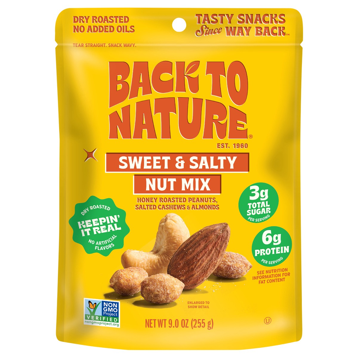 slide 1 of 2, Back to Nature Sweet & Salty Nut Mix, 9 oz