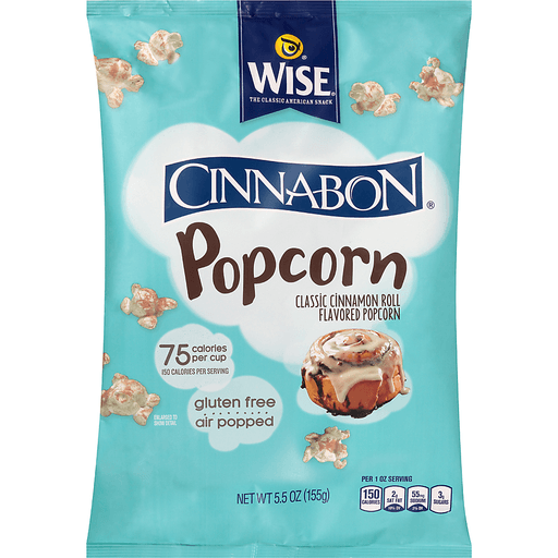 slide 1 of 1, Wise Popcorn, Cinnabon, 5.5 oz