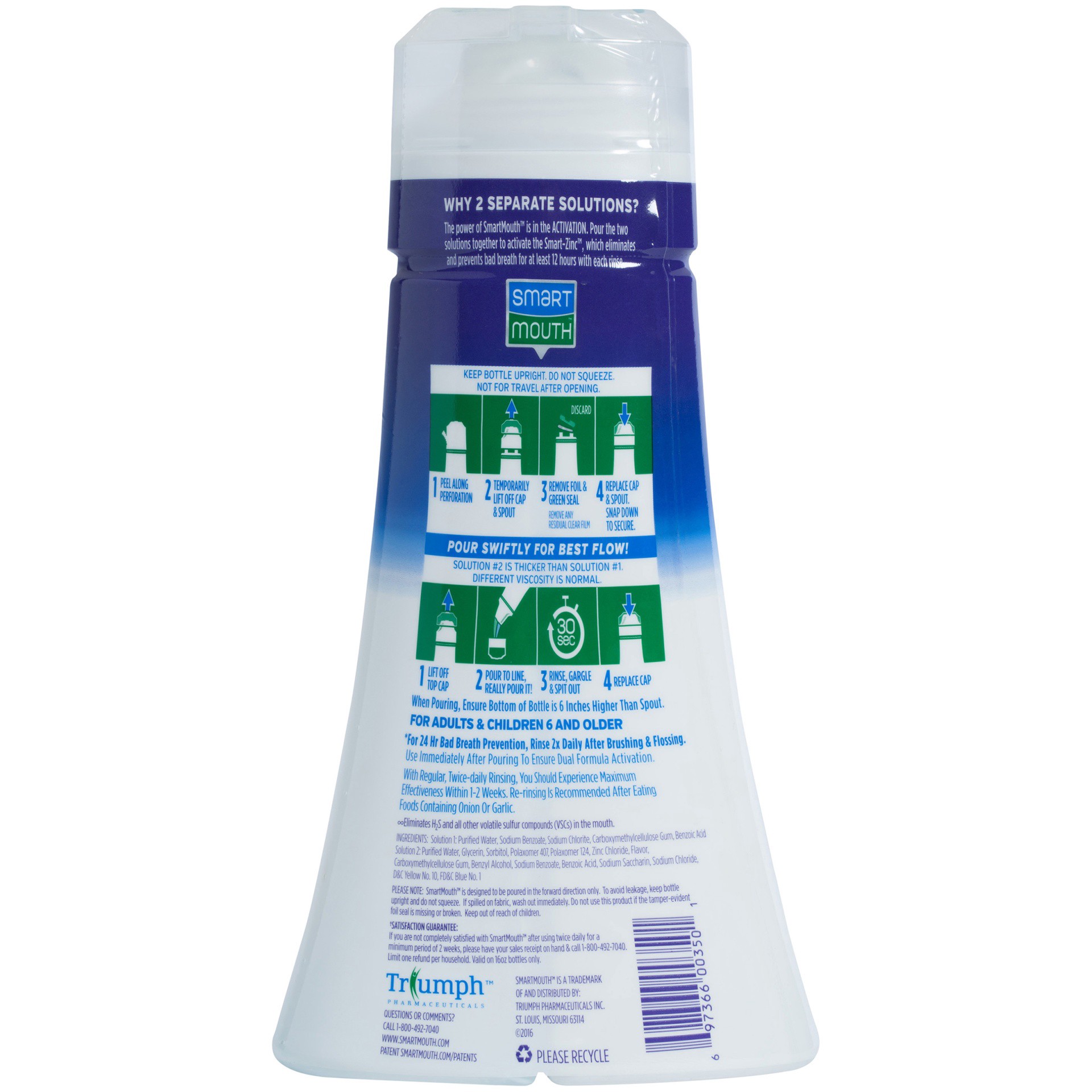 slide 3 of 7, Smart Mouth Dry Mouth Activated Oral Rinse with Moisture-Lock Technology, 16 fl oz