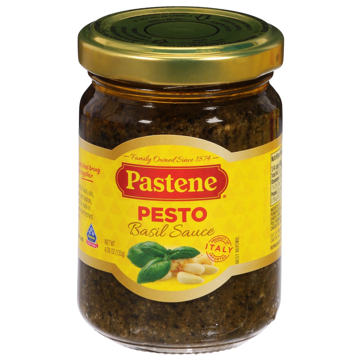 slide 5 of 14, Pastene Pesto Basil Sauce 4.76 oz, 4.76 oz