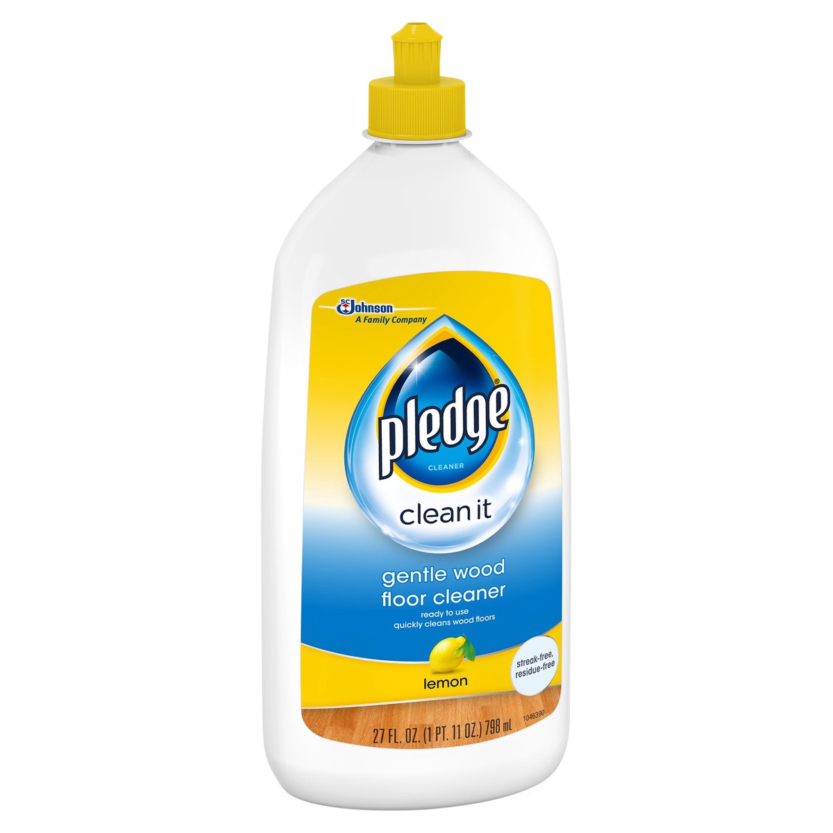 slide 5 of 6, Pledge Gentle Wood Lemon Floor Cleaner 27 oz, 27 fl oz