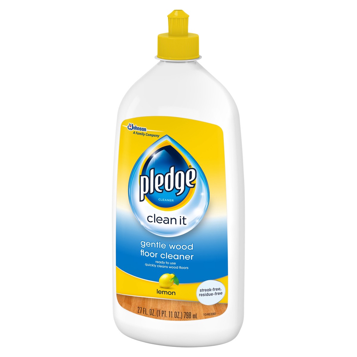 slide 6 of 6, Pledge Gentle Wood Lemon Floor Cleaner 27 oz, 27 fl oz