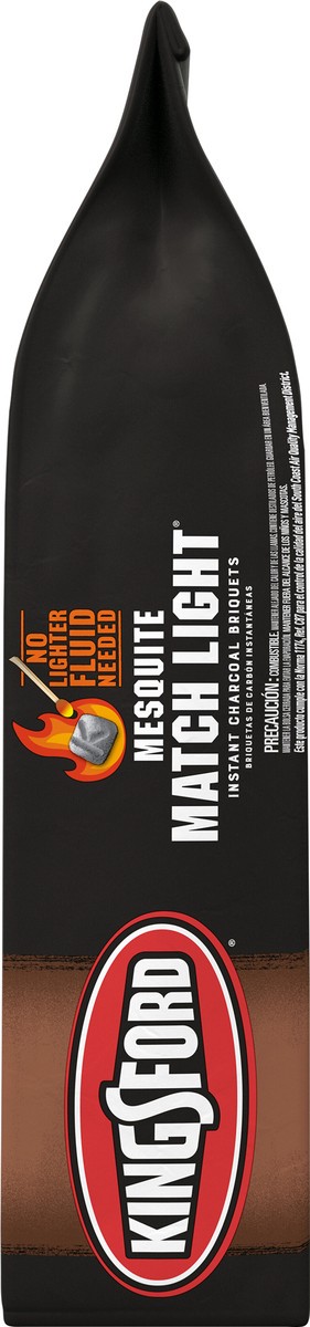 slide 5 of 9, Kingsford Match Light Instant Charcoal Briquettes with Mesquite BBQ Charcoal for Grilling – 8 Pounds, 8 lb