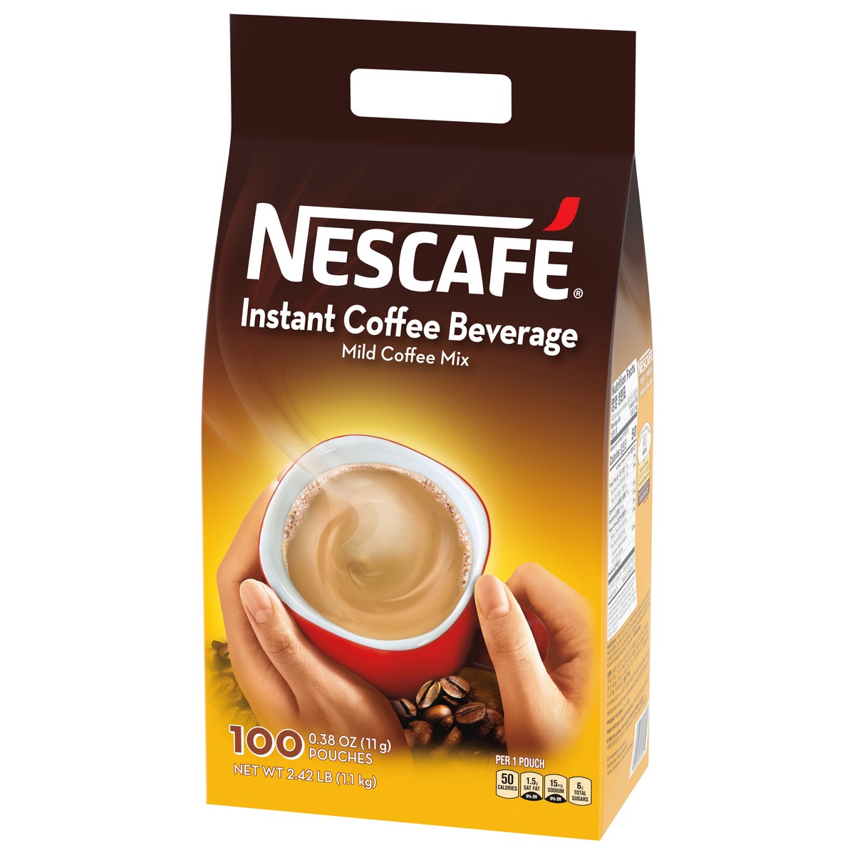 slide 11 of 13, Nescafé Mild Instant Coffee Mix ea - 100 ct, 100 ct