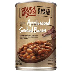 Saucy Spoon Applewood Smoked Bacon Baked Beans 28 oz