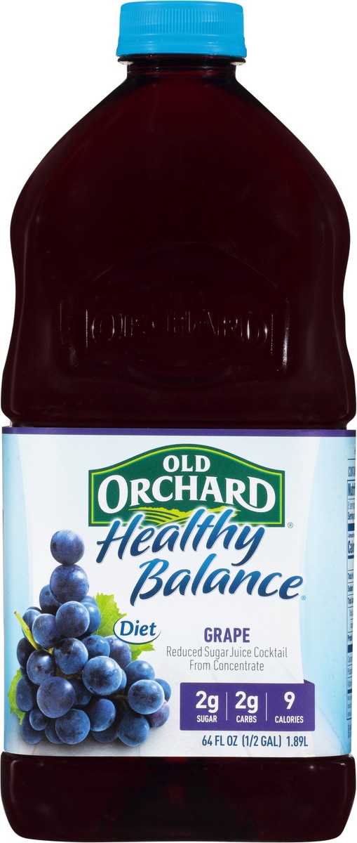 slide 4 of 9, Old Orchard Grape Hlthy Balance Jce 10% - 64 fl oz, 64 fl oz