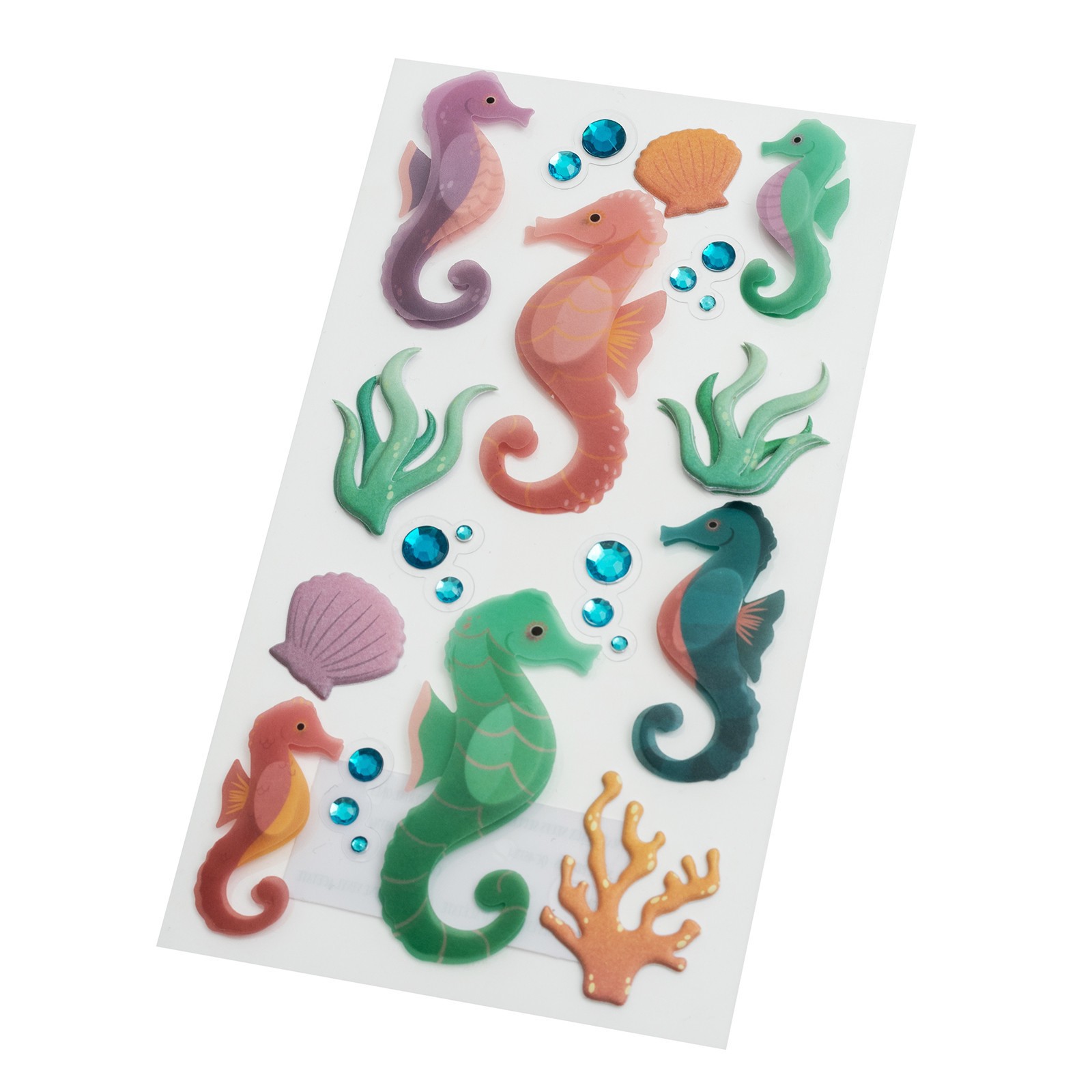 slide 2 of 3, Seahorse Stickers By Recollections, 3.75 in x 6.75 in