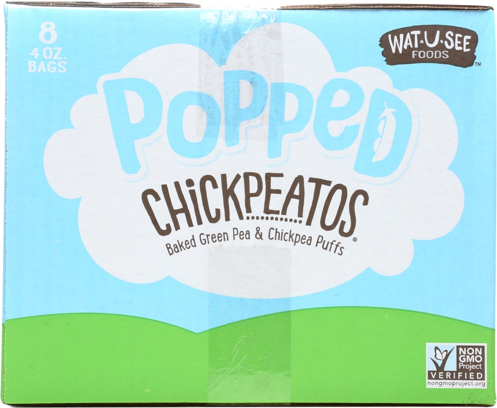 slide 1 of 1, Watusee Foods Popped Lightly Salted Chickpeatos, 4 oz