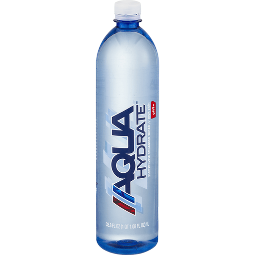 slide 3 of 8, AQUAhydrate Purified Water Bottle, 33.8 fl oz