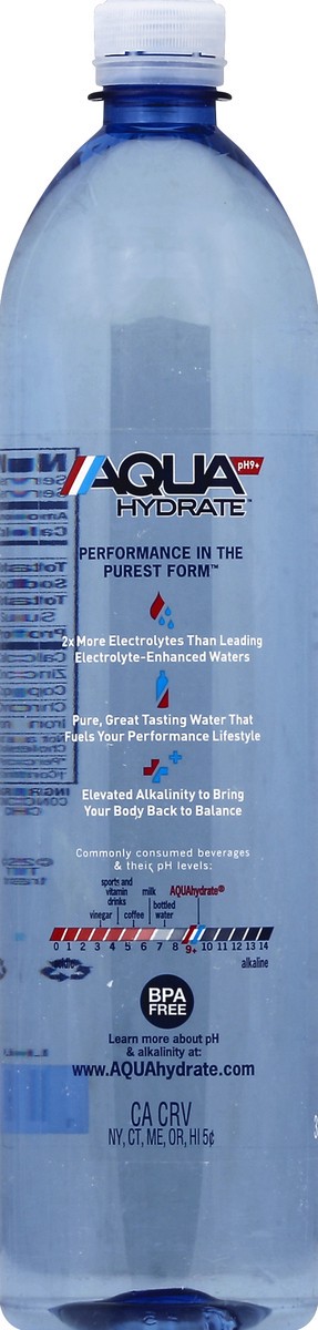 slide 5 of 5, AQUAhydrate Enhanced Water with Electrolytes PH9+- 1 liter, 1 liter