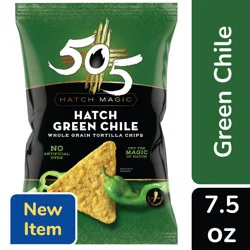505 Southwestern Southwestern Hatch Green Chile Tortilla Chips 7.5 oz