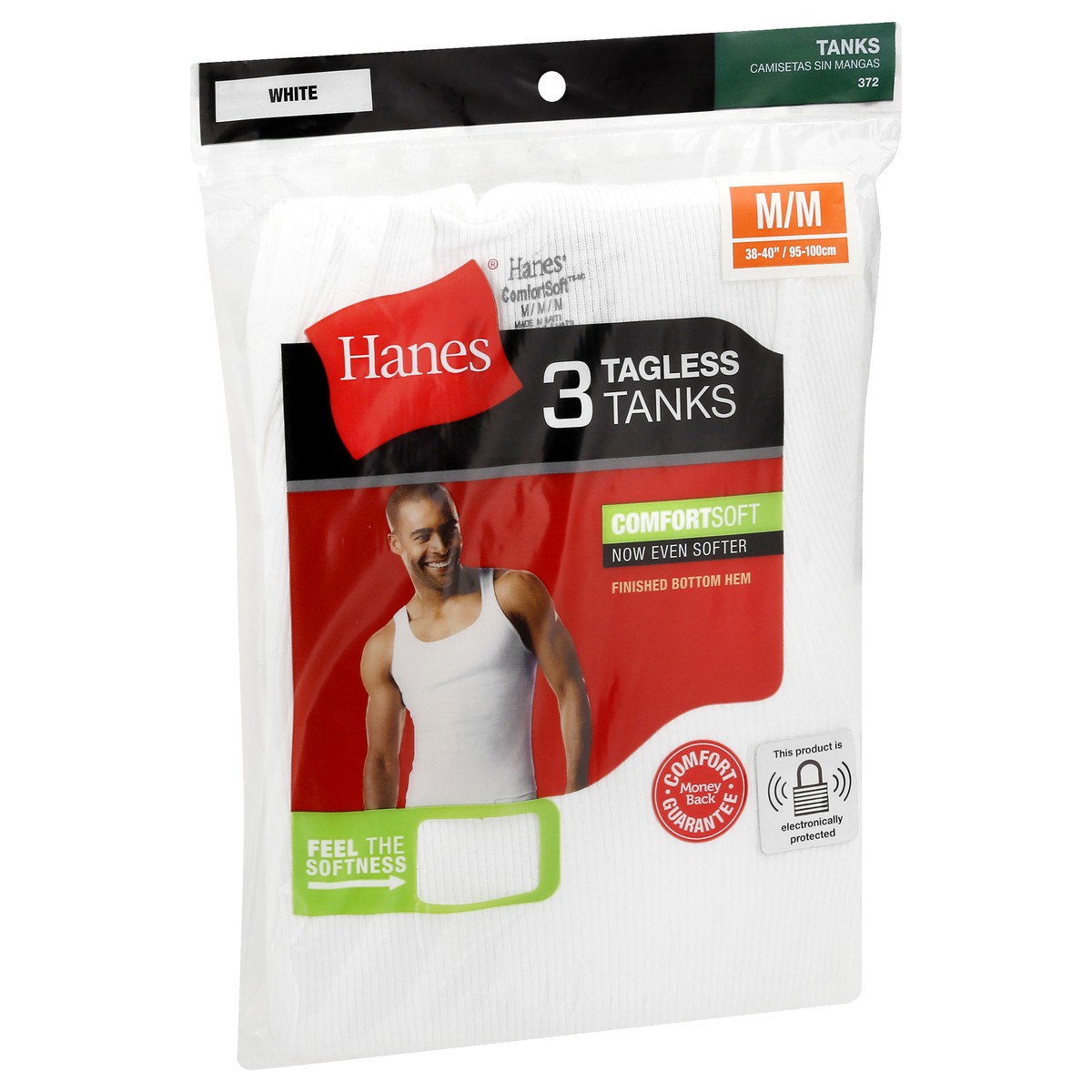 slide 7 of 9, Hanes M/M White Tagless Tanks 3 ea, 3 ct