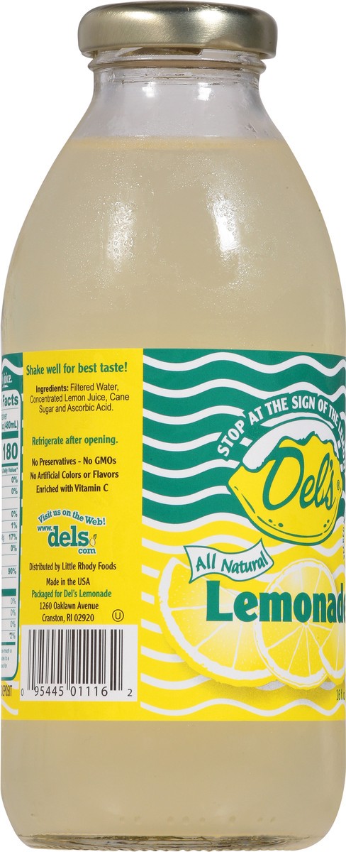 slide 7 of 13, Del's All Natural Lemonade - 16 fl oz, 16 fl oz